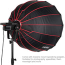LAOFAS Deep Parabolic Softbox with Bowens Mount, Quick Set-up Umbrella Soft Box  for Godox, Nicefoto, Falconeyes, Aputure(70cm/90cm/120cm)
