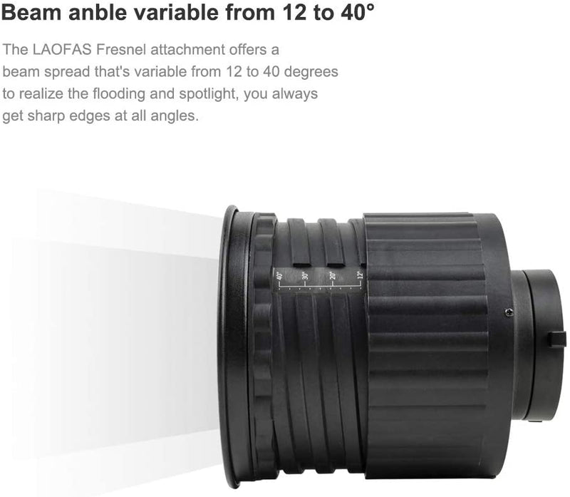 LAOFAS Fresnel Lens Light Modifier with Bowens Mount