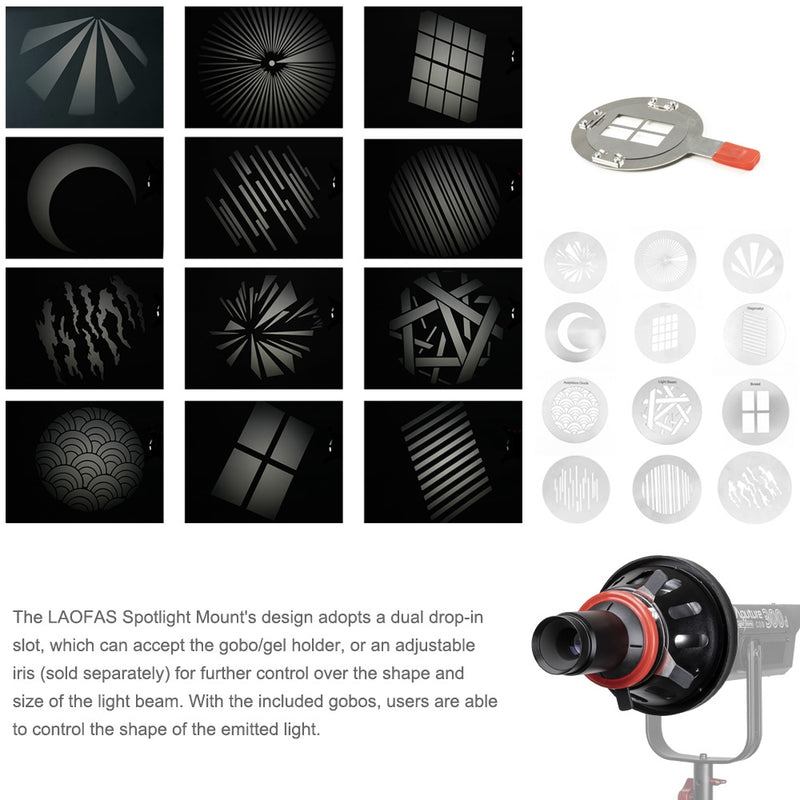 LAOFAS Spotlight Mount Light Modifier With 85mm Lens