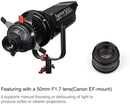 LAOFAS Spotlight Mount Light Modifier with 50mm F1.7 Lens