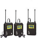 Lensgo LWM-328C UHF 99-Channels Professional Stereo Wireless Microphone System