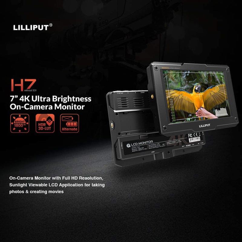 Lilliput H7 7" 4K HDMI HDR Camera Monitor