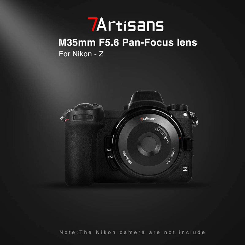 7artisans 35mm F5.6 Full-Frame Manual-Focus Pancake Lens for Nikon Cameras