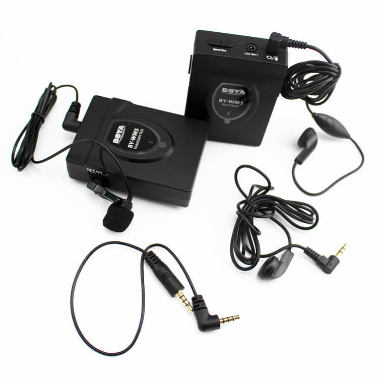 BOYA BY-WM5 Wireless Lavalier Microphone System