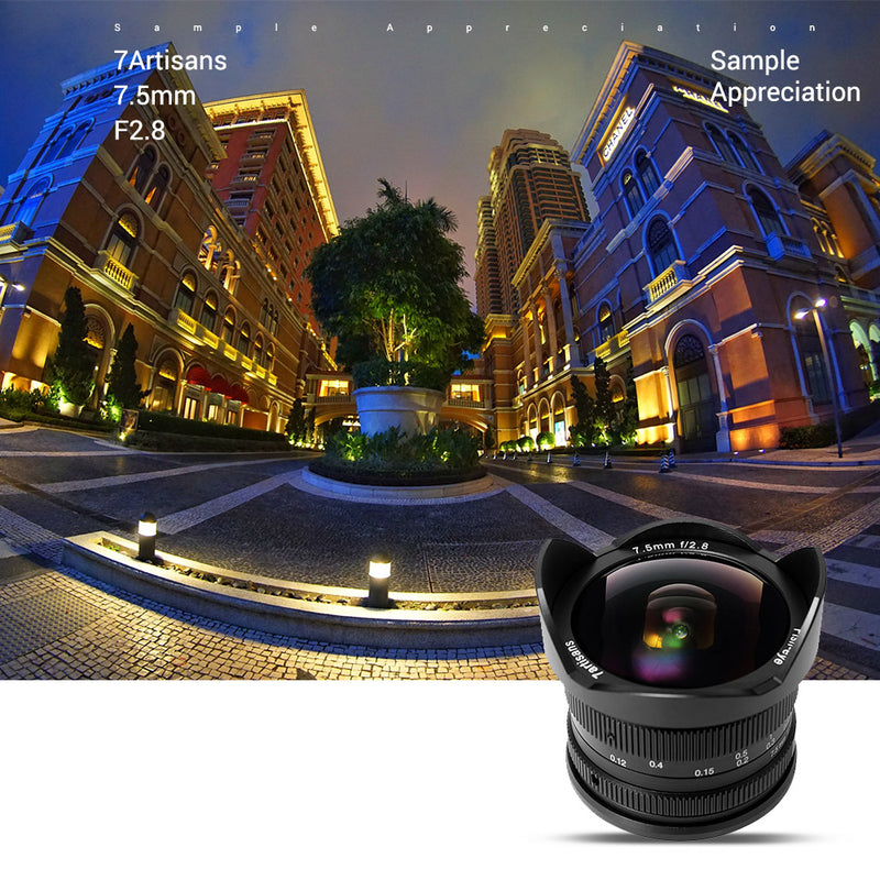 7artisans 7.5mm F2.8 Lens for Sony, Panasonic, Fuji and Canon