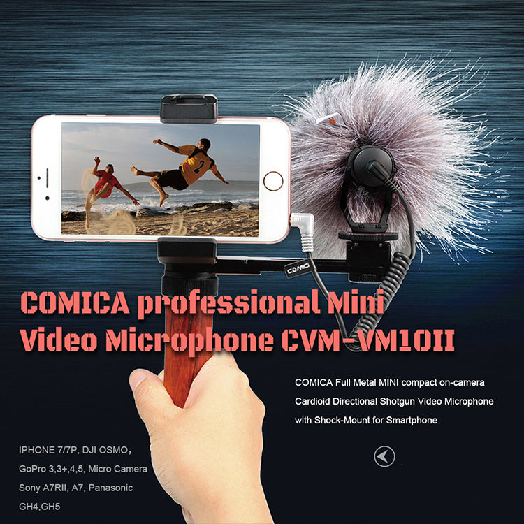 Comica CVM-VM10 II directional microphone for smartphone and camera –  MOJOGEAR