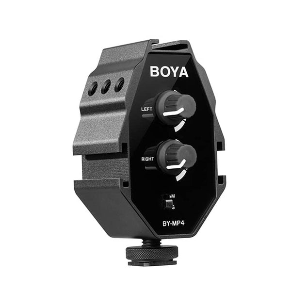 BOYA BY-MP4 2-Channel Audio Adapter for Smartphone, DSLR & Camcorder