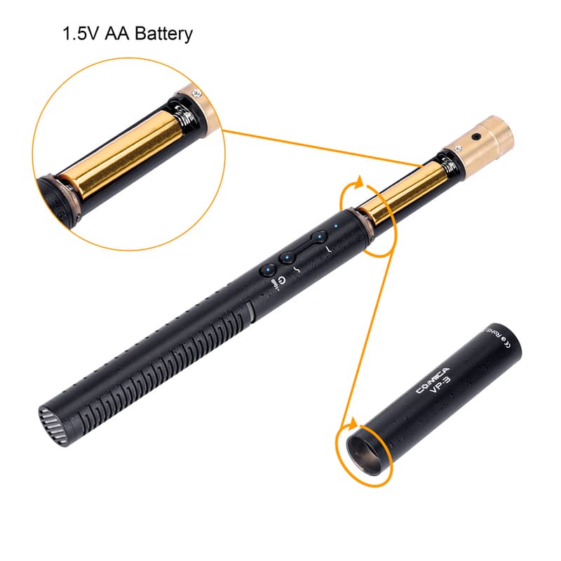 Comica Audio CVM-VP3 Supercardioid Condenser Shotgun Microphone