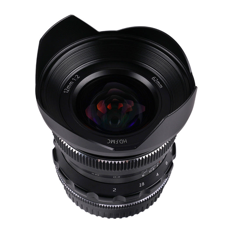 PERGEAR 12mm F2 Wide-angle Manual Focus Lens For Fuji, Nikon, M4/3