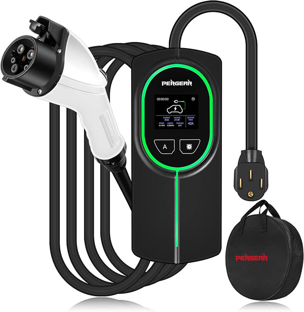 PERGEAR P2 Level 2 EV Charger, 2-in-1 Portable and Wall-mounted EV Charger