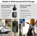 PERGEAR P2 Level 2 EV Charger, 2-in-1 Portable and Wall-mounted EV Charger