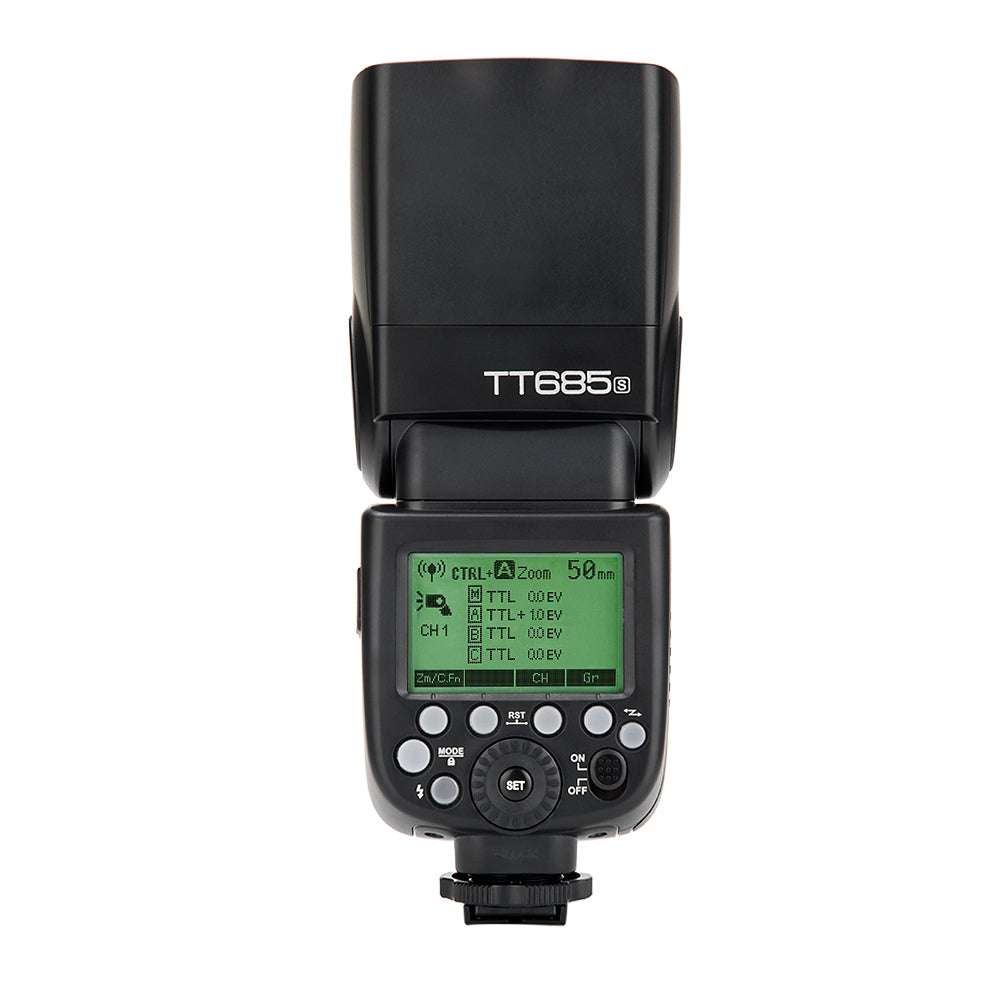 Godox TT685IIS TTL Flash GN60 Speedlite Build-in 2.4G Wireless Transmission, 1/8000s High-Speed-Sync Camera Speedlight Compatible with Sony DSLR Camer Godox TT685II-N TT685IIN i-TTL Flash Speedlite GN60 HSS 1⁄8000s 2.4G  Wireless Transmission Compatible for Nikon Camera D7100 D7000 D5200 D5100  D5000