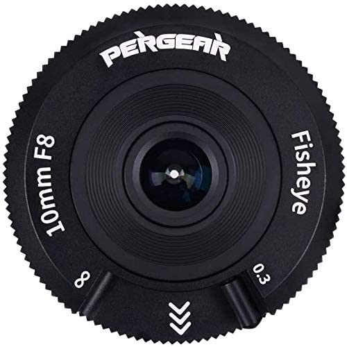 Pergear 10mm F8 Pancake Fisheye Lens for M4/3 Cameras