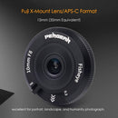 Pergear 10mm F8 Pancake Lens Tiny Fisheye Lens Manual Focus Wide Angle Lens for Fuji