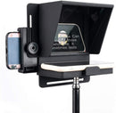 Pergear Mini Portable Adjustable Teleprompter for Smartphone iPhone DSLR Recording