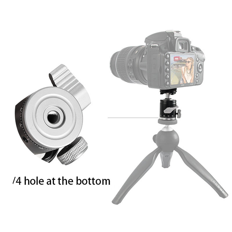 Pergear TH5 DSLR Camera Tripod Both Ball Head & Cold Shoe