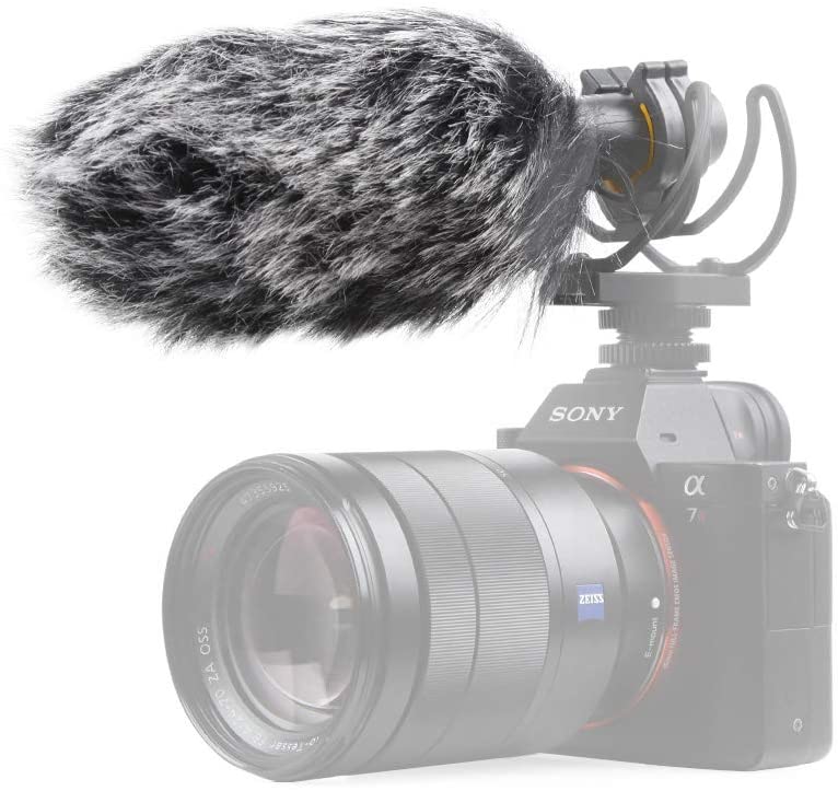 Pergear VideoMic Deadcat Windscreen - Outdoor Wind Cover Muff Mic Windshield