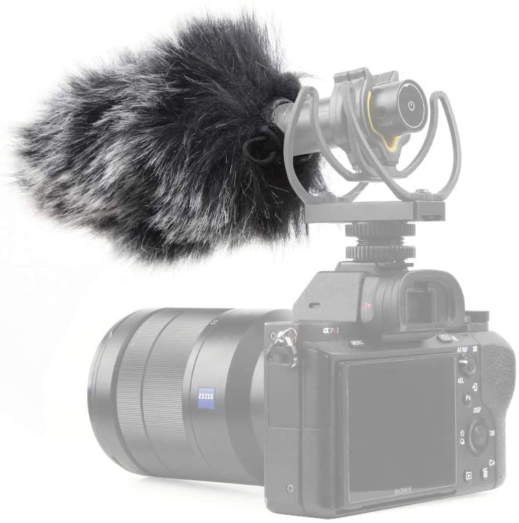 Pergear VideoMic Deadcat Windscreen - Outdoor Wind Cover Muff Mic Windshield