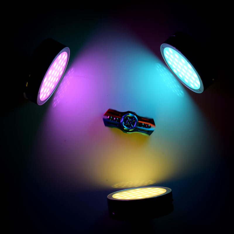 Godox R1 Round Full Color RGB Led Video Light with accessaries