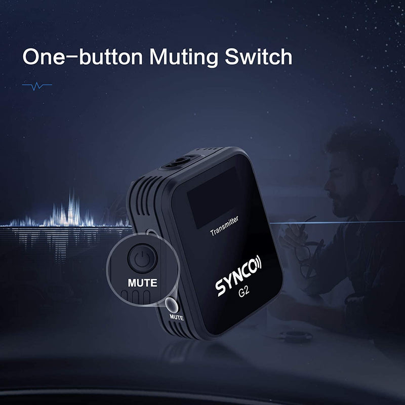 SYNCO G2(A1/A2) 2.4GHz Wireless Lavalier Microphone System