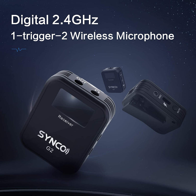 SYNCO G2(A1/A2) 2.4GHz Wireless Lavalier Microphone System