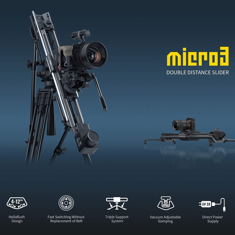 Zeapon Micro3 E700 Motorized Double Distance Camera Slider