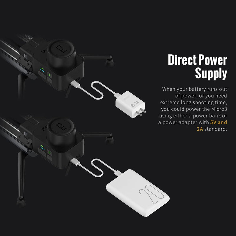 Zeapon Micro3 E1000 Motorized Double Distance Camera Slider