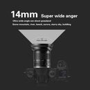 Zonlai 14mm F2 Ultra Wide Angle Manual Focus Lens for Canon EOS-M Mount Cameras