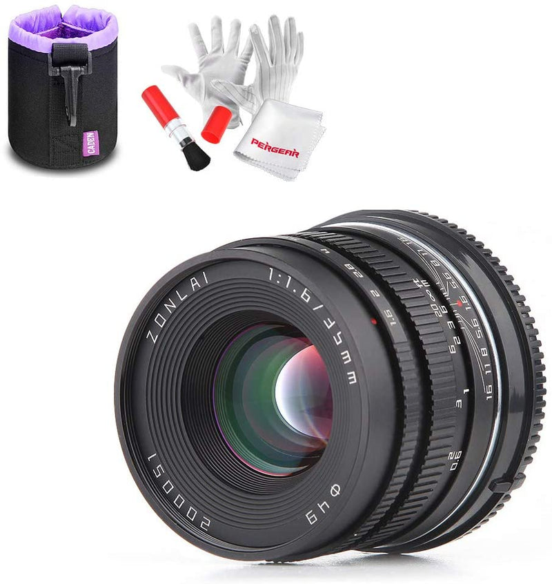 Zonlai 35mm F1.6 Manual Fixed Lens for Sony E-Mount Cameras