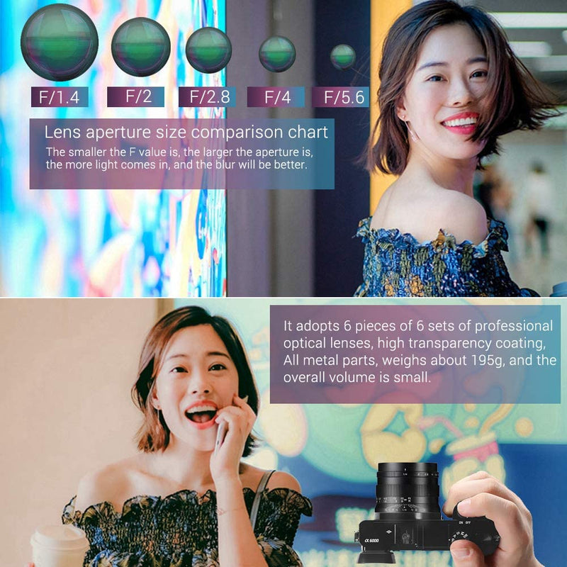 Zonlai 50mm f1.4 Large Aperture Zoom Lens – Pergear