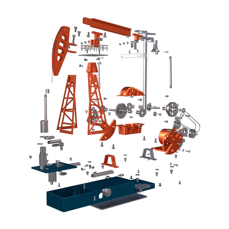 TECHING DM601 Oil Pumping Unit 219Pcs DIY Assembly Kit – Pergear