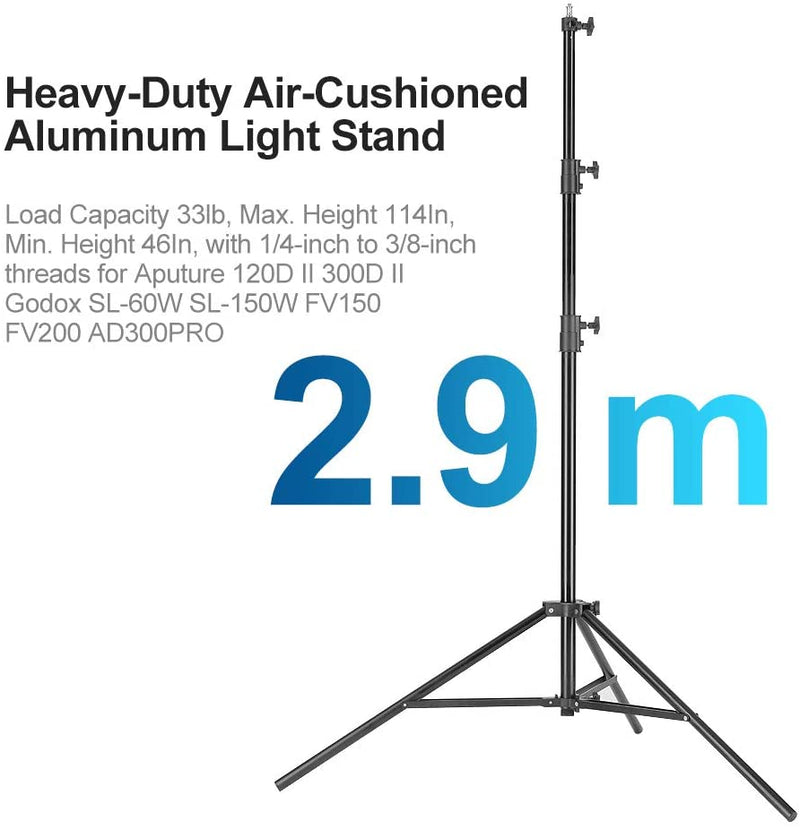 Laofas  Heavy-Duty Air-Cushioned Aluminum Light Stand