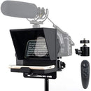 Pergear Mini Portable Adjustable Teleprompter for Smartphone iPhone DSLR Recording