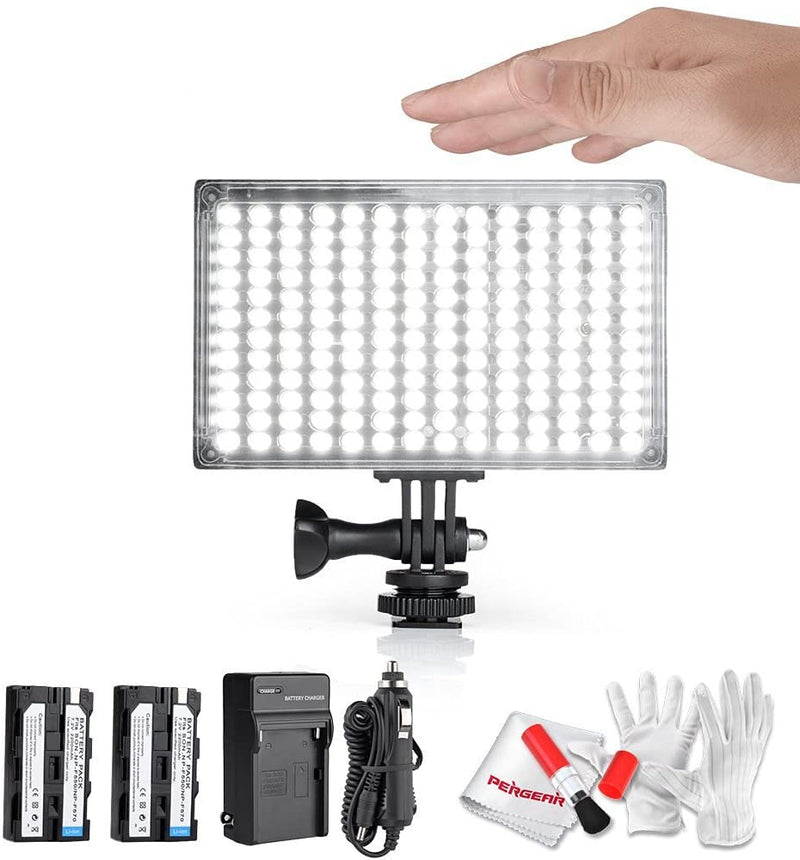 Pergear A168 Motion-Activated Dimmable On Camera Led Video Light Panel