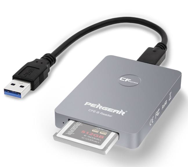 Pergear CFexpress Type-B Card Reader USB 3.1 Gen 2 10Gbps Adapter